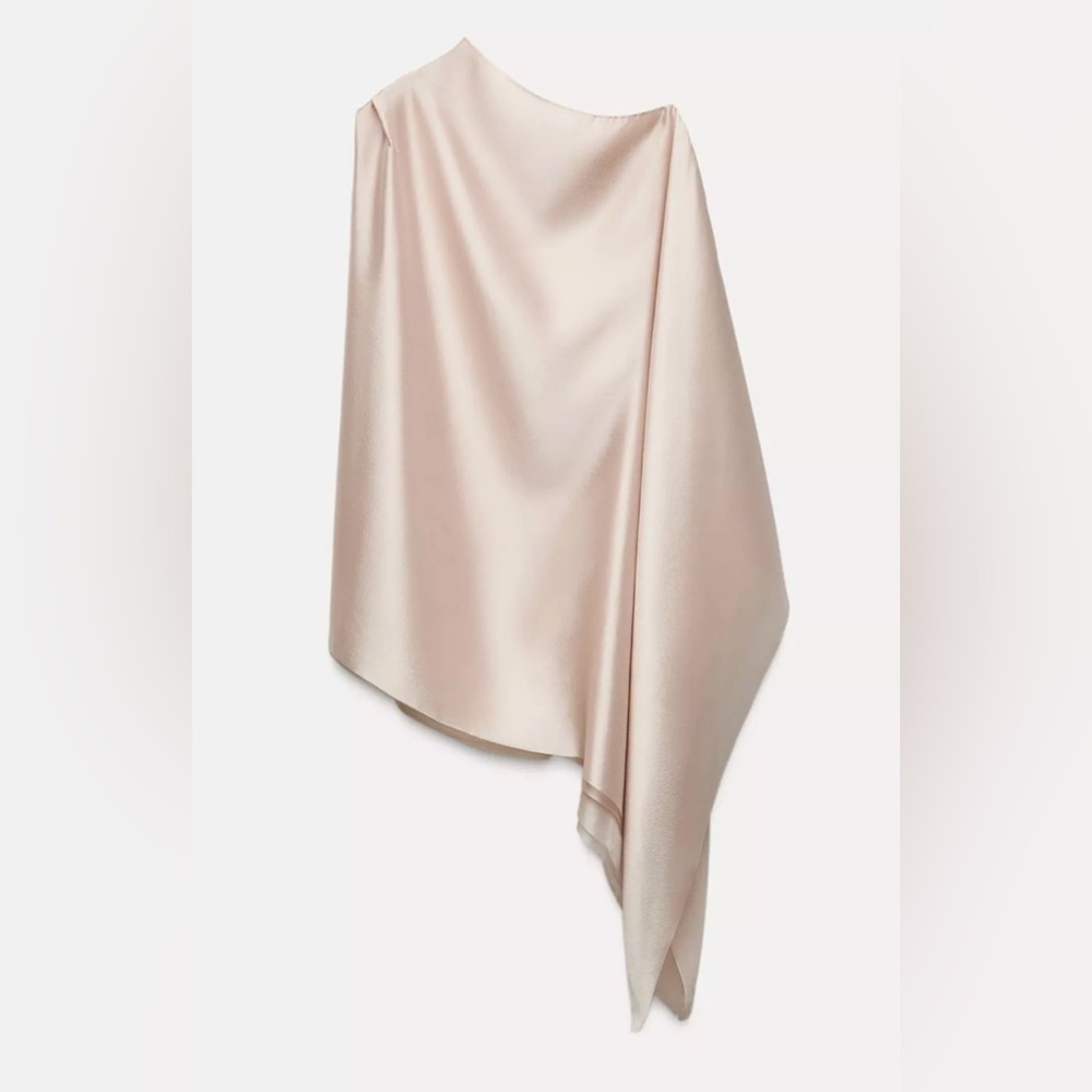 Zara ZW collection Asymmetrical cape